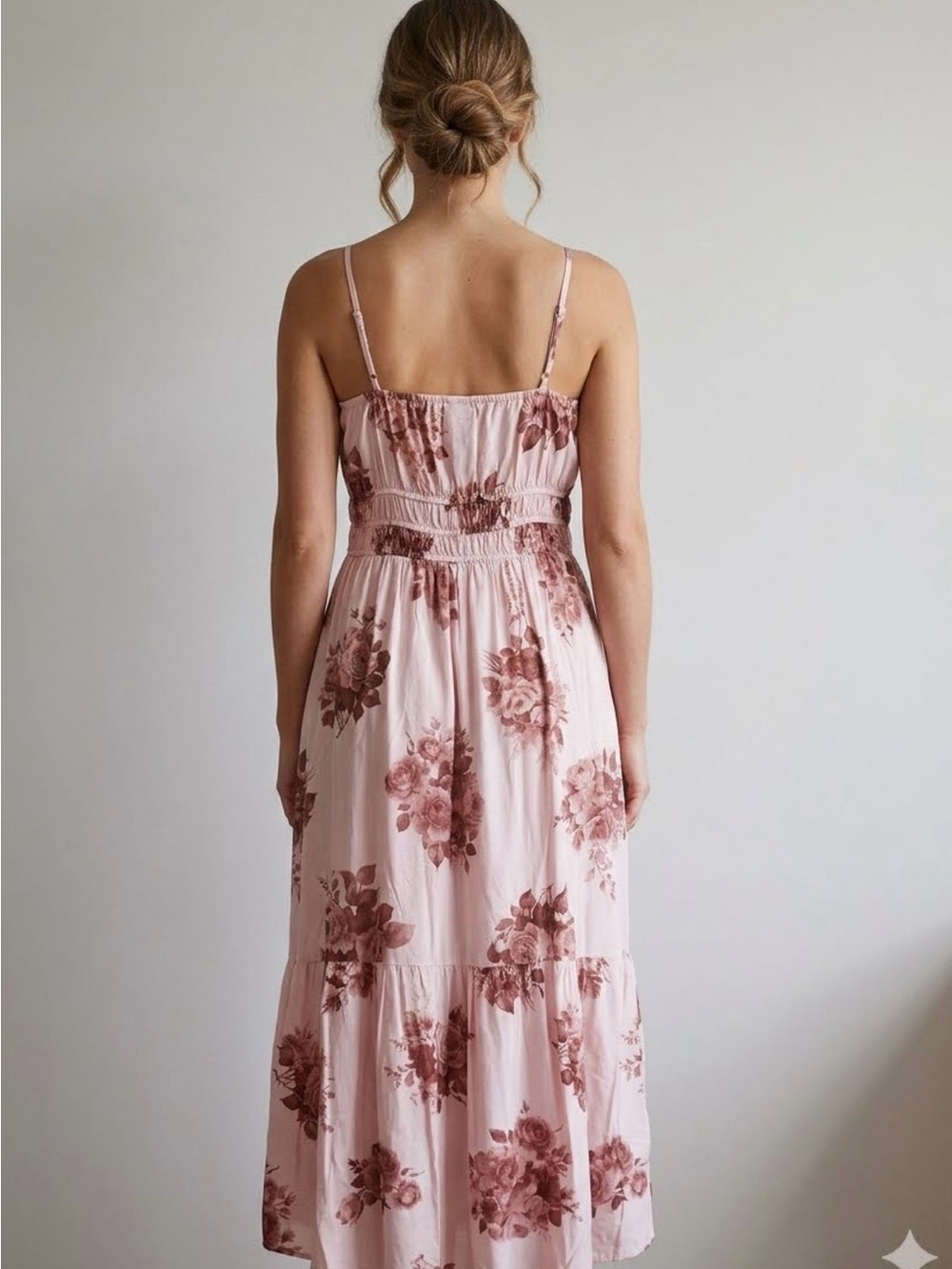 Streetwear Society Pink Floral High-Low Maxi Dress - Picture 5 of 11